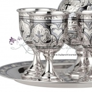 Мини сервиз на троих с чернением , арт №8343