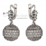 Серьги из серебра «Шар» 8511