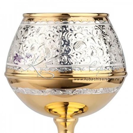Бокал под бренди с позолотой на 190 мл 