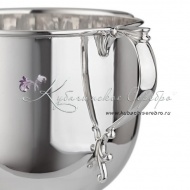 Гладкая кружка из серебра 999 пробы на 360 мл , арт №6047