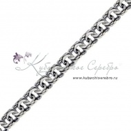Серебряная цепочка, длина 59 см ширина 11 мм 9901/1