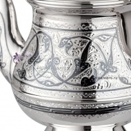 Чайник серебряный с чернением на 500 мл , арт №1436