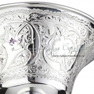 Конфетница из серебра 999 пробы , арт №4286