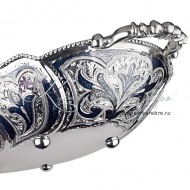 Блюдо серебряное, исполнение